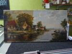 Vóór en na restauratie, landschap, Cornelis Waterman